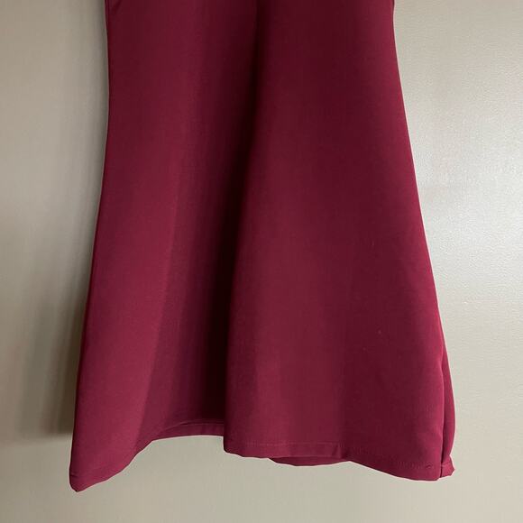 Lulu's‎ Comely Beaded Burgundy Dress Size Small Red Purple Embellished High Neck - Picture 15 of 16